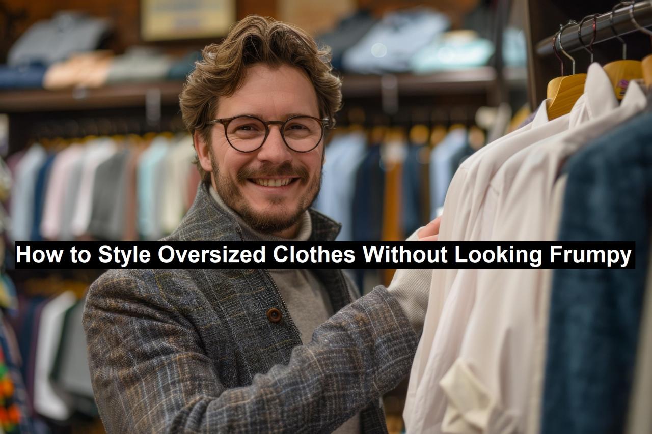How To Style Oversized Clothing Without Looking Frumpy